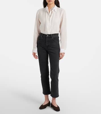 Ruler cropped straight jeans | Frame