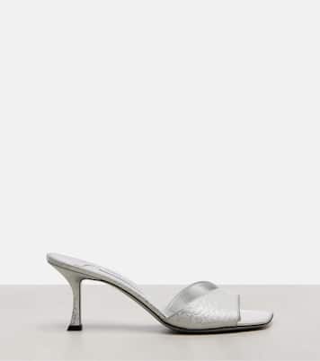 Skye 60 metallic leather mules | Jimmy Choo