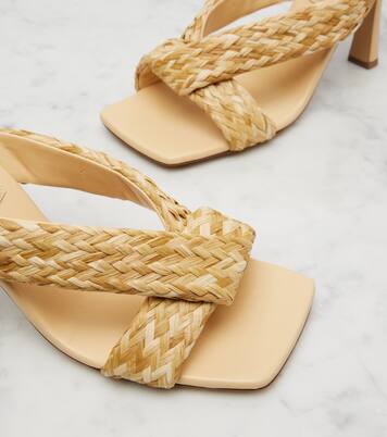Riva braided raffia mules | Bottega Veneta