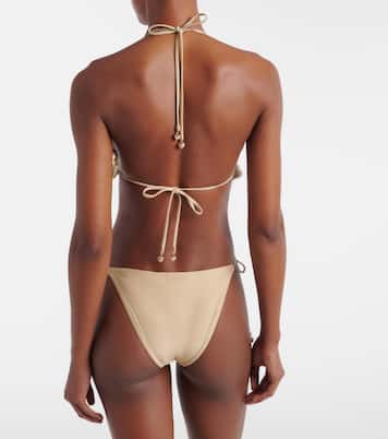 Wanderlust crochet and lamé bikini | Zimmermann