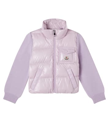 Daunenjacke mit Schurwolle | Moncler Enfant