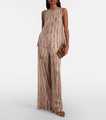 Maysale 50 metallic leather mules | Manolo Blahnik