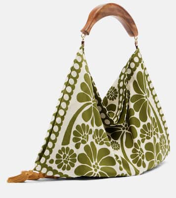 Scarf Small fringed jacquard tote bag | Farm Rio