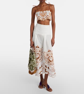 Scarf Small fringed jacquard tote bag | Farm Rio