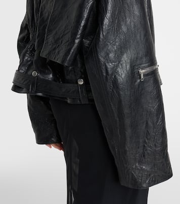 Bikerjacke Scarf Light aus Leder | Rick Owens