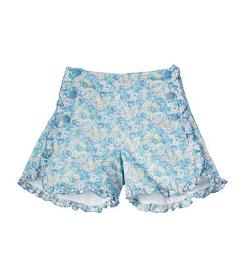 Leontyne floral ruffled cotton shorts | Pepa London