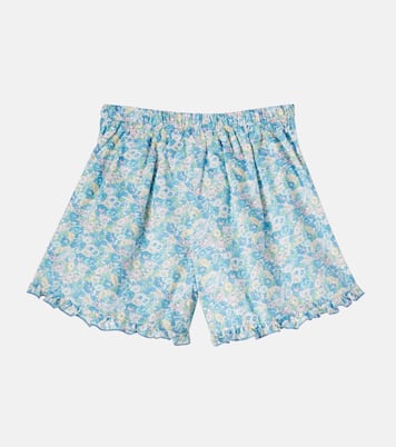Leontyne floral ruffled cotton shorts | Pepa London