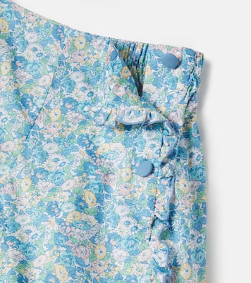 Leontyne floral ruffled cotton shorts | Pepa London