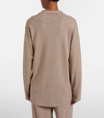 Niosa棉质与亚麻Polo衫式毛衣 | The Row