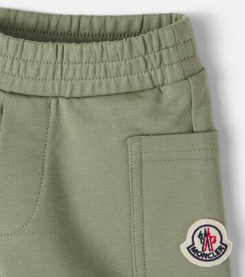 Baby logo cotton-blend shorts | Moncler Enfant