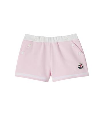 Baby cotton-blend jersey shorts | Moncler Enfant