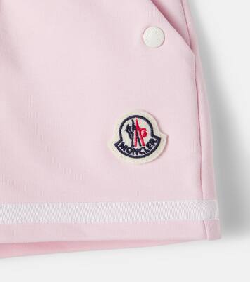 Baby cotton-blend jersey shorts | Moncler Enfant
