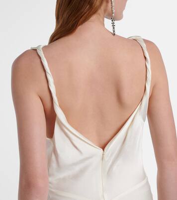 Robe longue Posy en satin | Victoria Beckham