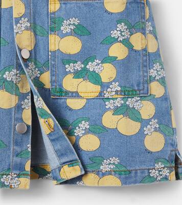 Bedrucktes Kleid aus Denim | Tinycottons