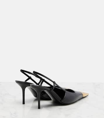 Jeanne 75 leather slingback pumps | Saint Laurent