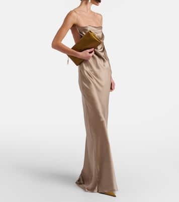 Evening satin clutch | Saint Laurent