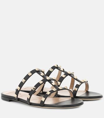 Mules Rockstud en cuir | Valentino Garavani