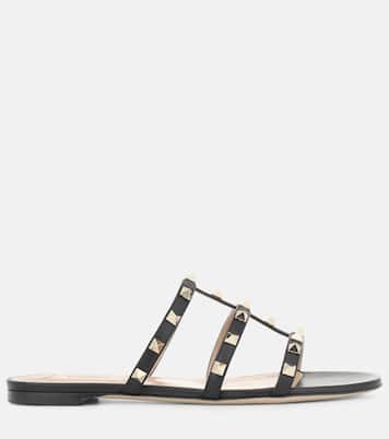 Mules Rockstud en cuir | Valentino Garavani