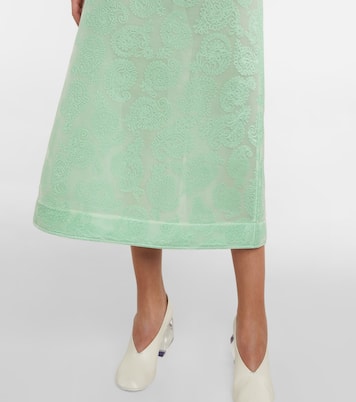Jacquard chenille midi skirt | Jil Sander
