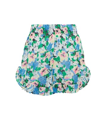 Shorts in cotone con stampa | Ganni