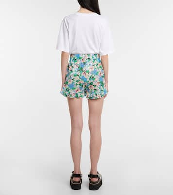 Shorts in cotone con stampa | Ganni