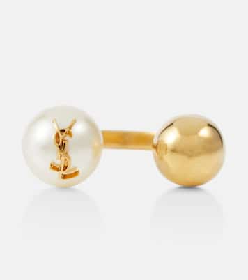 Anillo con perla sintética | Saint Laurent