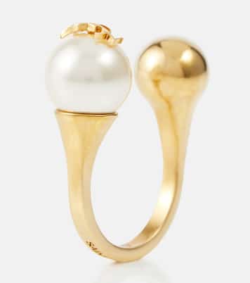 Anillo con perla sintética | Saint Laurent