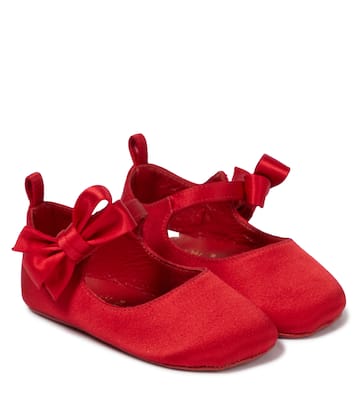 Bébé – Ballerines Lou Babe en satin | Christian Louboutin Kids