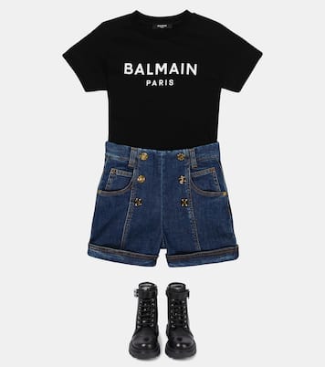 Logo cotton T-shirt | Balmain Kids