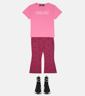 Bedruckte Hose Greca aus Cady | Versace Kids