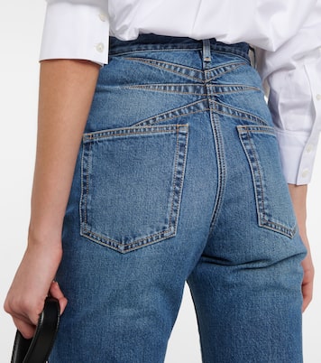 Jeans tapered de tiro alto | Alaïa