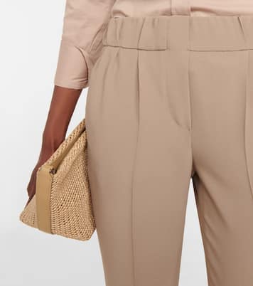 Crêpe slim pants | Brunello Cucinelli