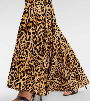 Leopard-print bodycon maxi dress | Norma Kamali
