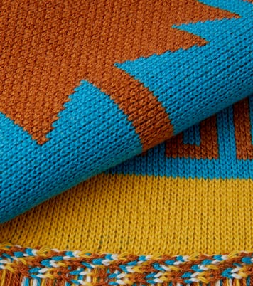 Icon jacquard wool throw | Alanui