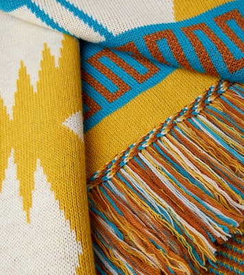 Icon jacquard wool throw | Alanui