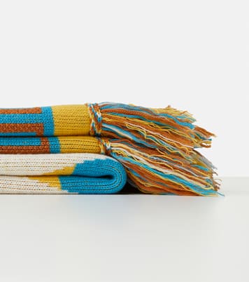Icon jacquard wool throw | Alanui