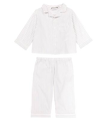 Baby Badinerie striped cotton pajamas | Bonpoint