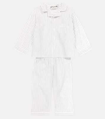 Baby Badinerie striped cotton pajamas | Bonpoint