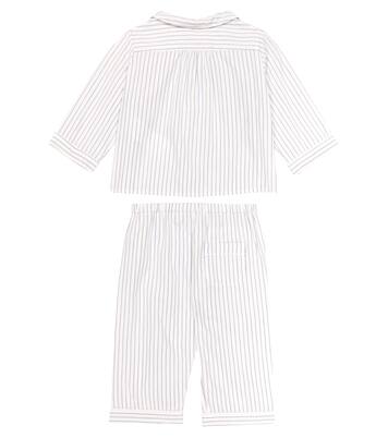 Baby Badinerie striped cotton pajamas | Bonpoint