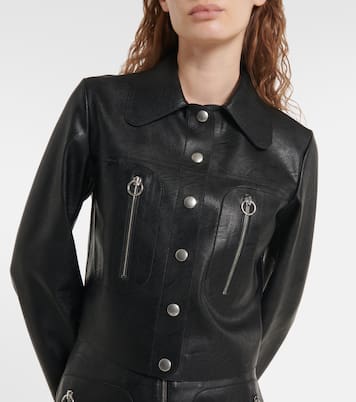 Hemdjacke aus Lederimitat | Stella McCartney