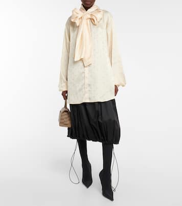 Blouse à capuche en jacquard | Balenciaga