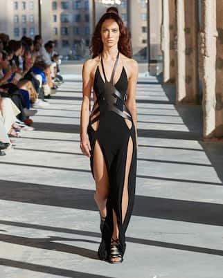 Robe mit Leder | Dion Lee