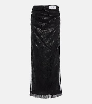 High-Rise-Midirock aus Spitze | Dolce&Gabbana