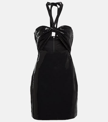 Sequin-embellished cutout minidress | Rotate