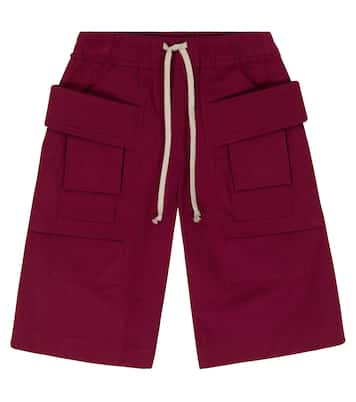 Shorts Bermuda cargo in cotone | Rick Owens Kids