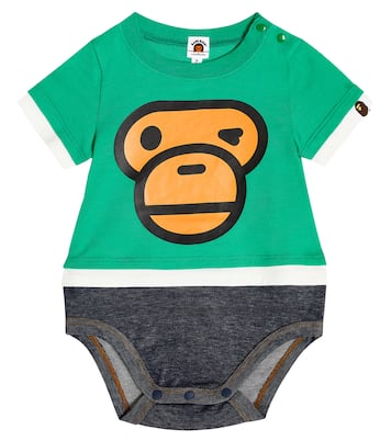Baby Milo® printed bodysuit in multicoloured - BAPE Kids