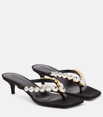 Sandali infradito High Summer in raso | Versace