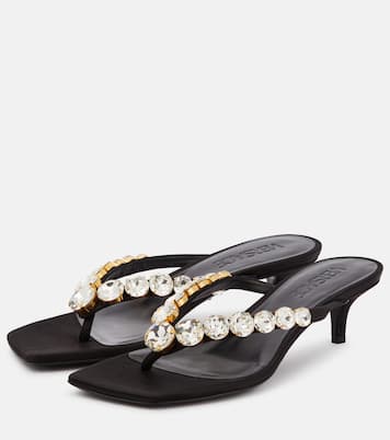 Sandali infradito High Summer in raso | Versace