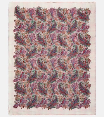Paisley and tartan wool throw | Etro