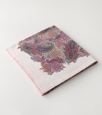 Paisley and tartan wool throw | Etro